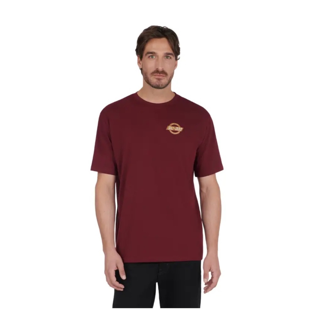NEW Burgundy Ski-Doo Men's Mountains T-Shirt S